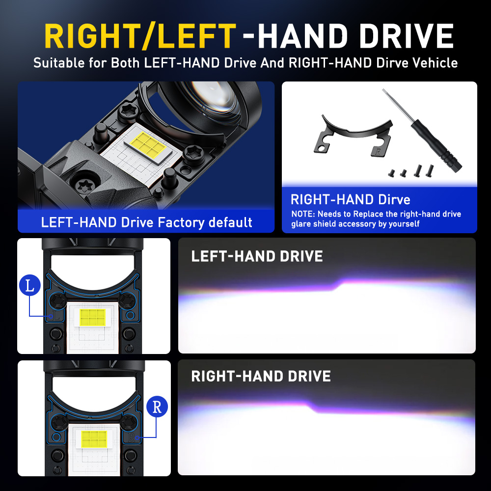 AUXITO 2 pezzi Turbo H4 Led Ca - Compass Lensatic recensione e prezzo